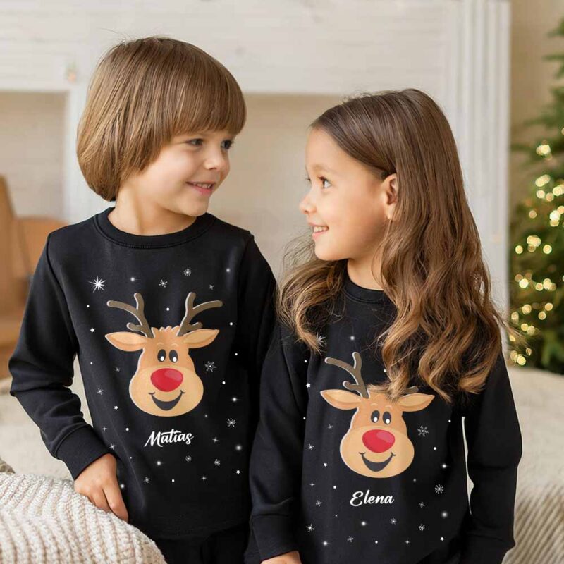 Pijama Renos con Nombres personalizados