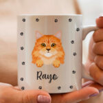 Miniatura de Taza Patitas con Nombre de Mascota personalizada