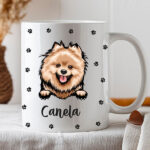 Miniatura de Taza Patitas con Nombre de Mascota personalizada