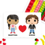 Caja de Dulces Funkos con Nombres personalizada Miniatura de Caja de Dulces Funkos con Nombres personalizada