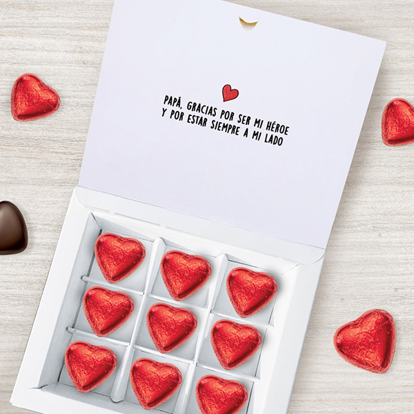Caja de Dulces Muñecos con Texto personalizada