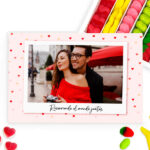 Caja de Dulces Polaroid Corazones con Foto y Texto personalizada Miniatura de Caja de Dulces Polaroid Corazones con Foto y Texto personalizada