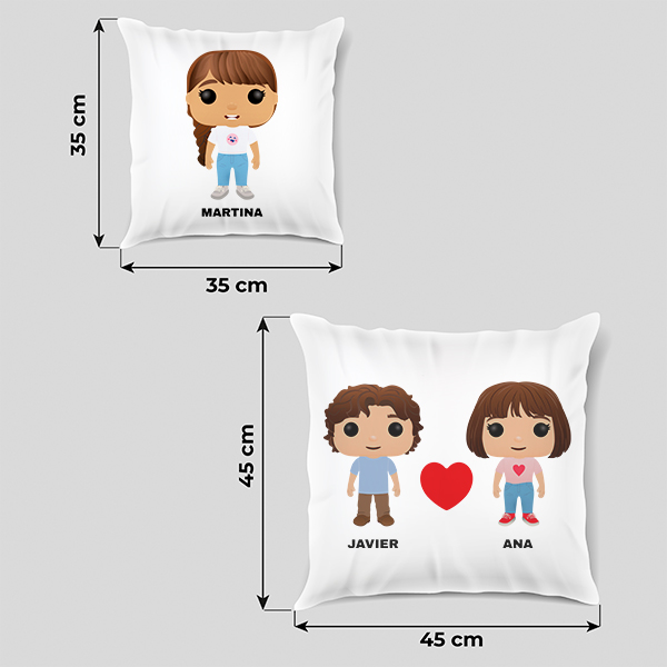 Cojín Funkos con Nombres personalizado