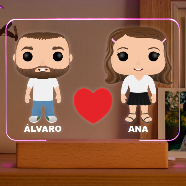 Lámpara Funkos con Nombres personalizada