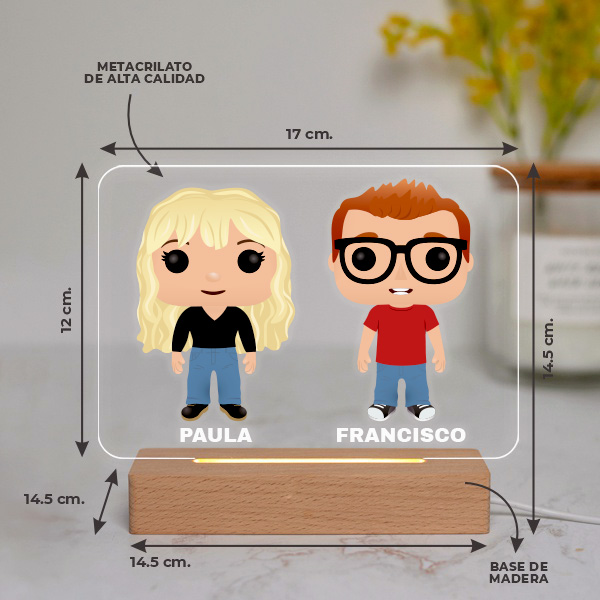 Lámpara Funkos con Nombres personalizada