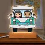Lámpara Funkos en Coche con Nombres personalizada Miniatura de Lámpara Funkos en Coche con Nombres personalizada