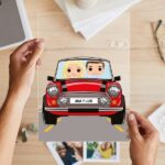 Placa Funkos en Coche con Nombres personalizada Miniatura de Placa Funkos en Coche con Nombres personalizada
