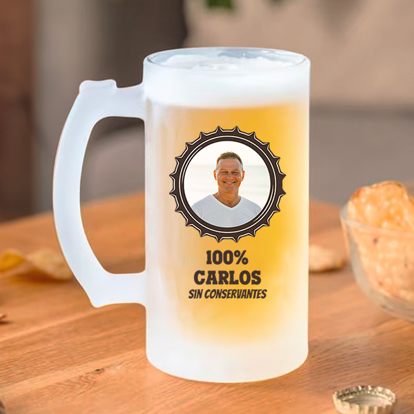 Jarra de Cerveza 100% Sin Conservantes personalizada