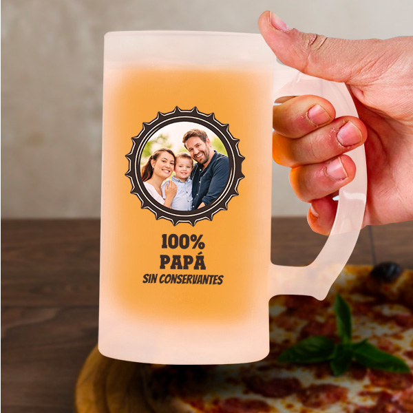 Jarra de Cerveza 100% Sin Conservantes personalizada