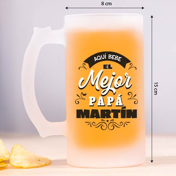 Jarra de Cerveza El Mejor personalizada