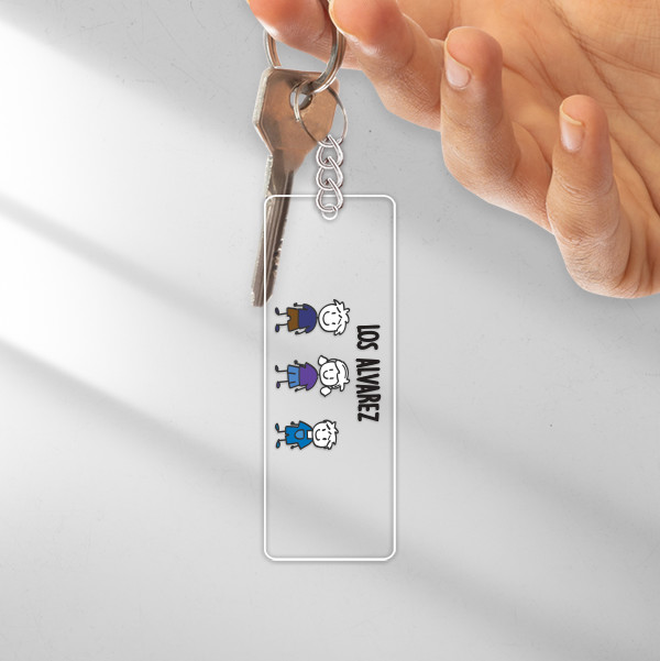 Llavero Muñecos con Texto personalizado