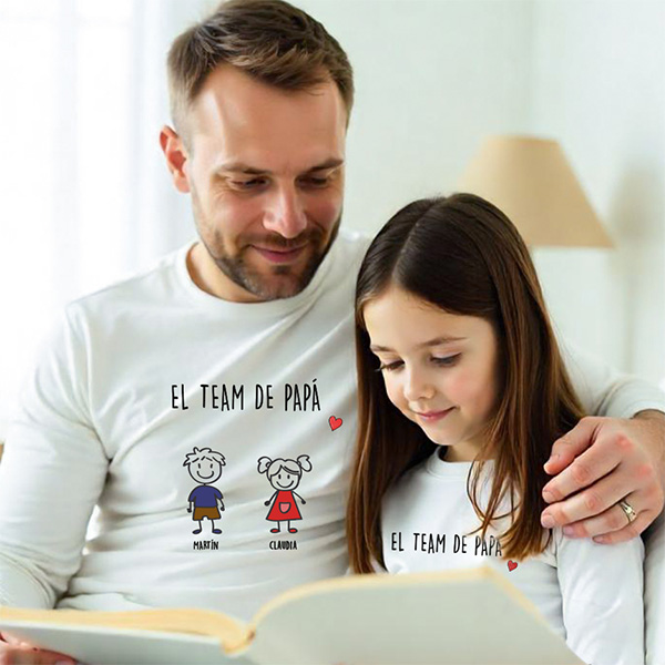 Pijama Muñecos con Texto y Nombres personalizados