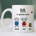 Miniatura de Taza Muñecos con Texto personalizada