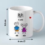 Miniatura de Taza Muñecos con Texto personalizada