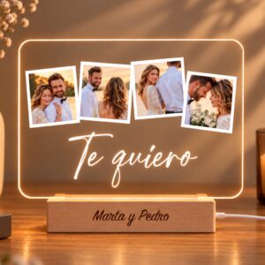 Lámpara Polaroid con fotos personalizada