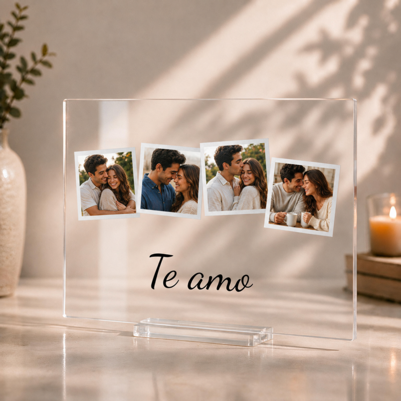 Lámpara Polaroid con Fotos personalizada