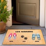 Miniatura de Felpudo Zapatillas con Nombres y Texto personalizado
