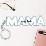 Llavero Mamá con Texto en Letras personalizado Miniatura de Llavero Mamá con Texto en Letras personalizado