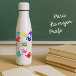 Miniatura de Botella Manos de Colores con Nombres y Texto personalizado