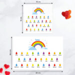 Miniatura de Caja de Dulces Lluvia con Nombres y Texto personalizado