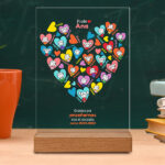 Miniatura de Placa Corazones con Muñecos con Nombres personalizado