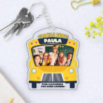 Llavero Bus con Nombre y Texto personalizado Miniatura de Llavero Bus con Nombre y Texto personalizado