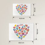 Miniatura de Puzle de Bloques Corazones con Muñecos con Nombres personalizado