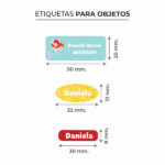 Miniatura de Etiquetas Adhesivas Infantiles para Objetos personalizadas