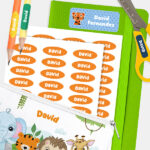Etiquetas Adhesivas Infantiles para Objetos personalizadas Miniatura de Etiquetas Adhesivas Infantiles para Objetos personalizadas