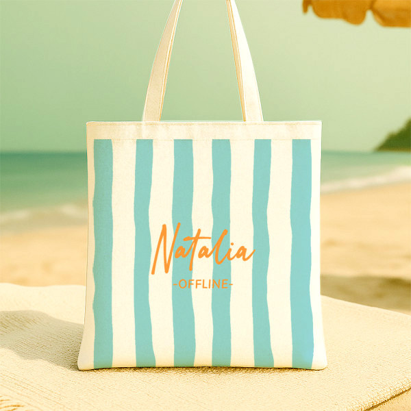 Tote Bag Rayas Verticales personalizada