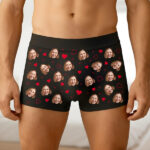 Miniatura de Calzoncillo Estampado Corazones con Foto personalizada