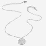 Miniatura de Collar con Brillantes Redondo con Texto personalizado