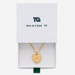 Miniatura de Collar Corazón con Brillantes y Texto personalizado