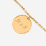 Miniatura de Collar Redondo con Escamas y Texto personalizado