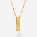 Collar Bloque con Texto personalizado Miniatura de Collar Bloque con Texto personalizado