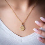 Miniatura de Collar con Brillantes Superiores y Texto personalizado