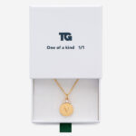 Miniatura de Collar con Brillantes Superiores y Texto personalizado