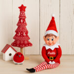 Miniatura de Muñeco Elfo Decorativo de Navidad con Certificado de Adopción y Nombre personalizado