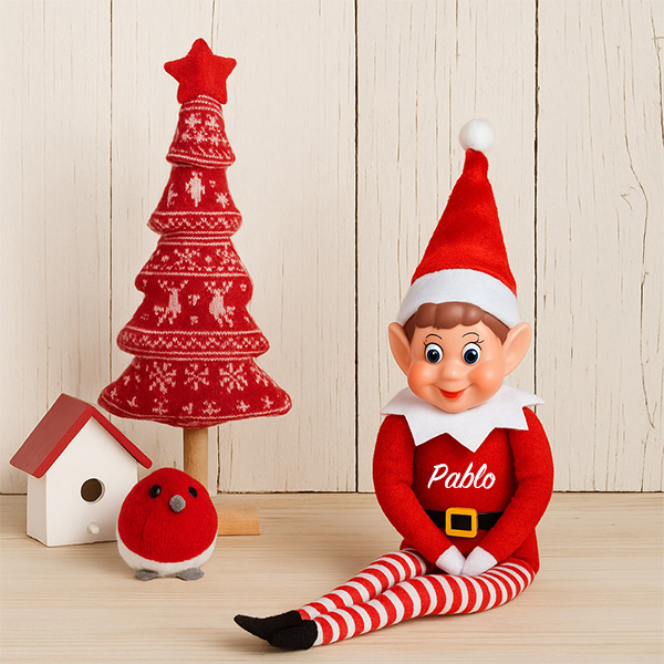 Muñeco Elfo Decorativo de Navidad con Certificado de Adopción y Nombre personalizado
