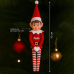 Miniatura de Muñeco Elfo Decorativo de Navidad con Certificado de Adopción y Nombre personalizado