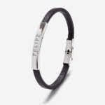 Miniatura de Pulsera de Hombre Sencilla con Texto personalizado