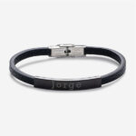 Miniatura de Pulsera de Hombre Sencilla con Texto personalizado