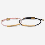 Miniatura de Pulsera de Mujer Trenzada con Texto personalizado