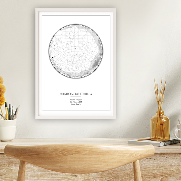 Póster Mapa Estelar personalizado