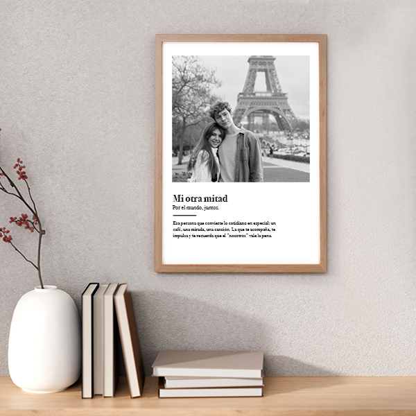 Póster Significado del Amor con Foto y Texto personalizado