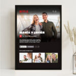 Póster Diseño Netflix con Nombres y Texto personalizado Miniatura de Póster Diseño Netflix con Nombres y Texto personalizado