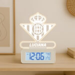 Miniatura de Reloj Despertador con Luz Escudo Betis Personalizado