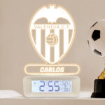 Miniatura de Reloj Despertador con Luz Escudo Valencia personalizado