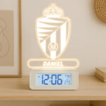 Miniatura de Reloj Despertador con Luz Escudo Valladolid personalizado