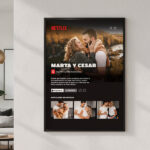 Miniatura de Póster Diseño Netflix con Nombres y Texto personalizado